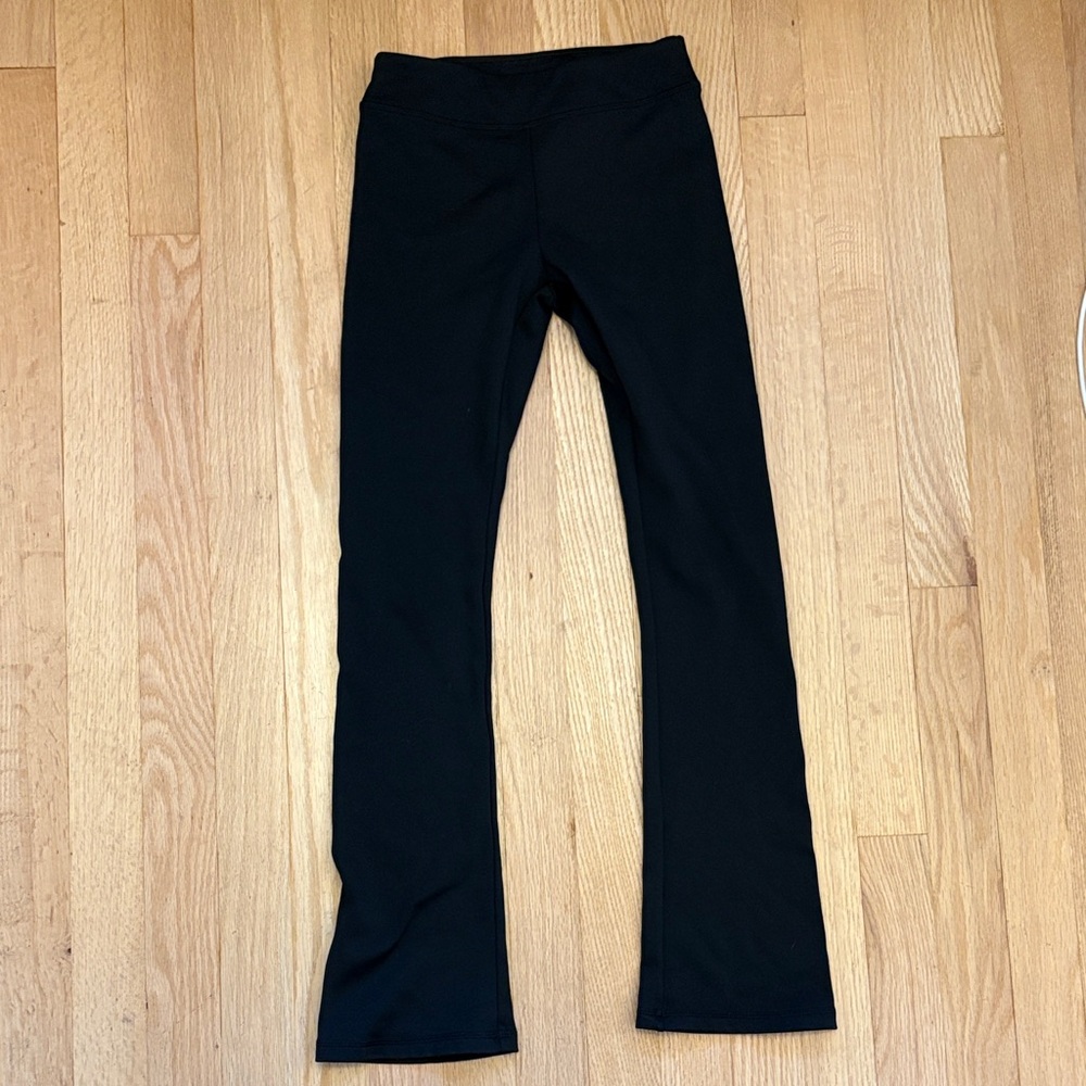 Kids Black Figure Skating Leggings